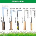 thumbnail image 2 of 2024 Upgrade Crack Weeder Crevice Weeding Tool, 12.5Inch Weed Puller Tool L-Shape Gardening Crack Sickle, Manual Hand Weeder Paver Stainless Steel Cre, 2 of 5