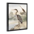 thumbnail image 2 of Stupell Industries Traditional Wild Heron Birds Perched Scenic Grassy Creek Black Floating Frame Canvas Art, 17 x 21, by Piddix, 2 of 7