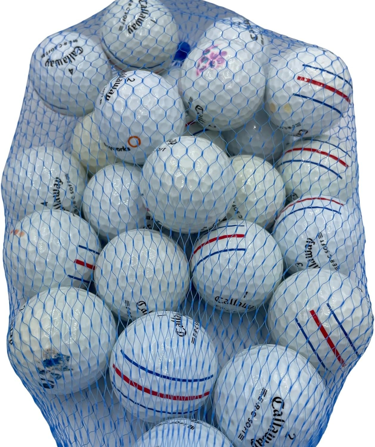 Pre-Owned Golf Ball Planet - ERC Soft Triple Track Recycled Golf Balls for Callaway (3A/Good, 24 Pack, White)
