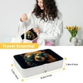thumbnail image 5 of Bear PU Leather Necklace Holder with Removable Compartment and Portable Jewelry Stand Earring Holder Jewelry Box, 5 of 6