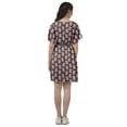 thumbnail image 4 of Moomaya Printed Moss Georgette Dresses Women A-Line Tunic With Drawstring Belt, 4 of 6