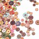 thumbnail image 2 of 100 Piezas Botones de Costura Botones de Madera Redondos Retro Pintura de Flores Geometría Multicolor 2 Agujeros Botones Decorativos para Costura Manualidades Adornos Hechos a Mano de Bricolaje 20 mm oso de fresa Electrónica, 2 of 5