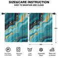thumbnail image 2 of Blackout Kids Curtains,Teal Gold Marble Childrens Insulated Curtains Set Of 2,Bedroom Essentials,Toddler Room Decor 52x63in(132x160cm), 2 of 4