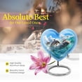 thumbnail image 5 of Joyful Dolphin Pod Mini Heart Keepsake Urns - Heart Urns For Human Ashes Keepsake - Heart Urns For Adult Ashes Women - Mini Heart Urns For Human Ashes - Urn Keepsake For Human Ashes(Size -3inch,1pc), 5 of 5