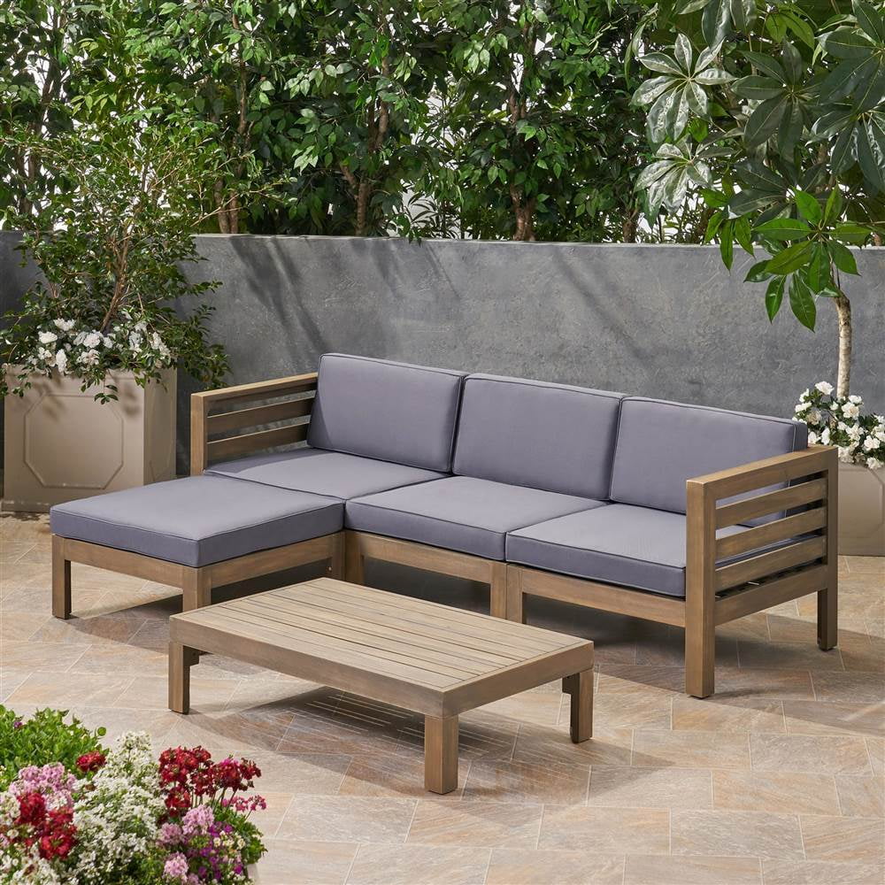 wooden garden sofa set