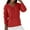 Red, variant on Jacenvly Womens Sweatshirt Long Sleeve Solid V-Neck Workout Tops For Women Trendy Casual Soft Comfort Pullover Sweaters