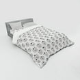 thumbnail image 3 of Nursery Duvet Cover Set, Childish Hand Drawn Style Pattern with Funny Bear Animal Heads in Crowns, Bedding Set with Shams and Fitted Sheet, 3 Sizes, by Ambesonne, 3 of 3