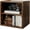 Antique Brown, variant on DIY Cube Storage Organizer Stackable Cubes for Home Books Clothes Toy -Modular Cubby Storage System-Office Cubical-Bookcase Closet (Black, 1 Layer Cube)