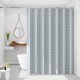 thumbnail image 1 of Waterproof shower curtain gray mesh single curtain without rod width 150*height 200 (with hanging ring), 1 of 1