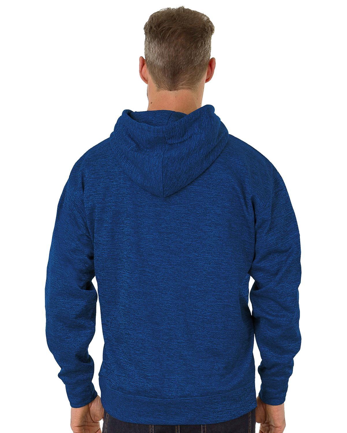 Mens Active Dri Fit Pullover Hoodie, BLUE, Size: M, Uzzi