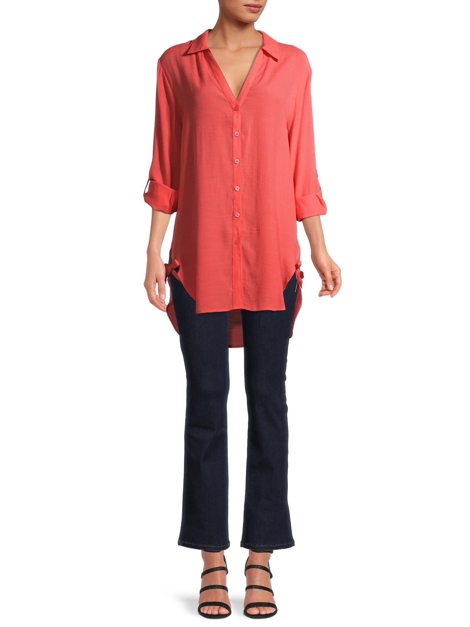 Time and Tru Women's High Rise Bootcut Jeans