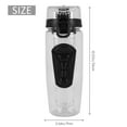 thumbnail image 3 of 1000ml/32oz Fruit Infusing Infuser Water Bottle Plastic Sports Detox Health black, 3 of 7