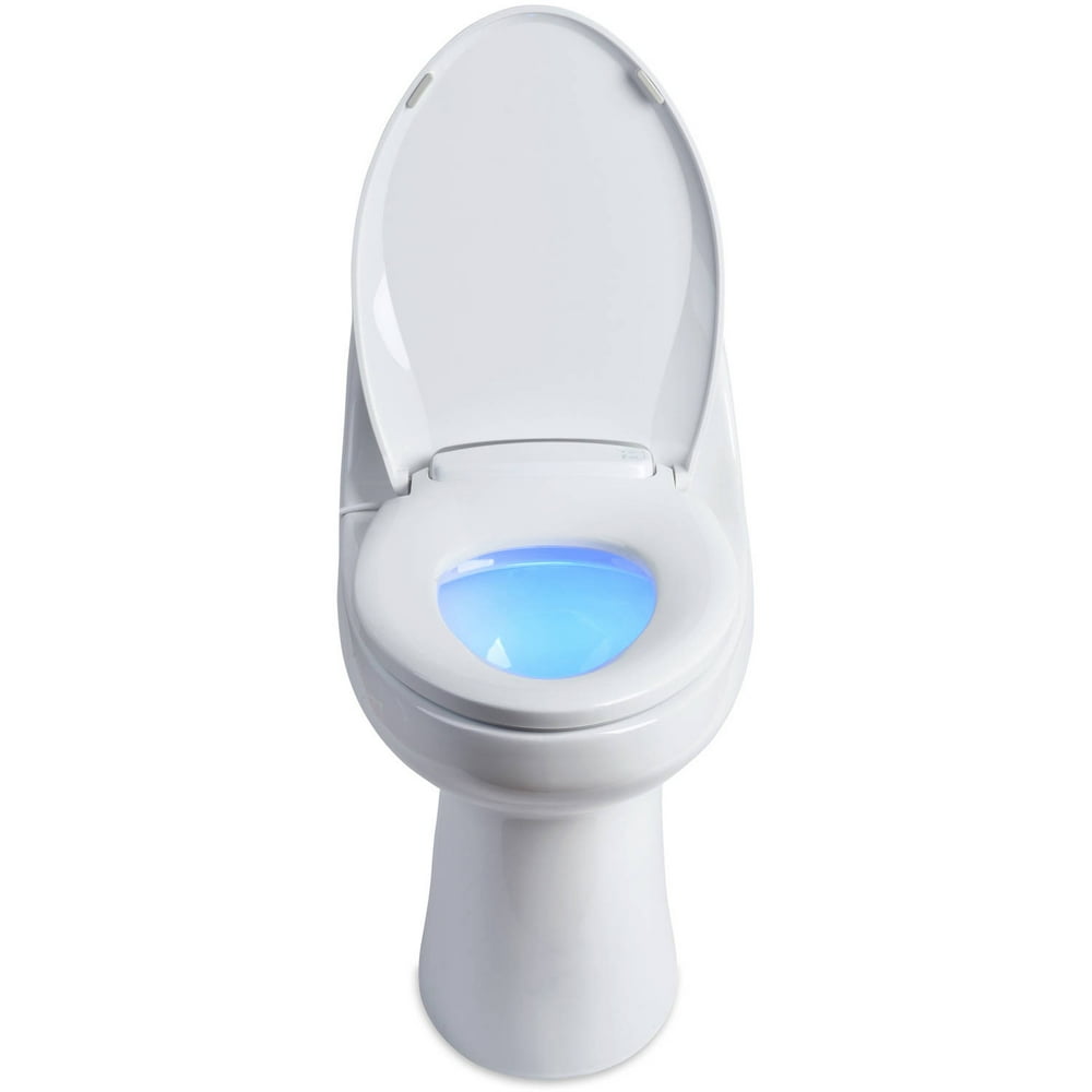 Brondell LumaWarm Heated Nightlight Toilet Seat, Elongated White