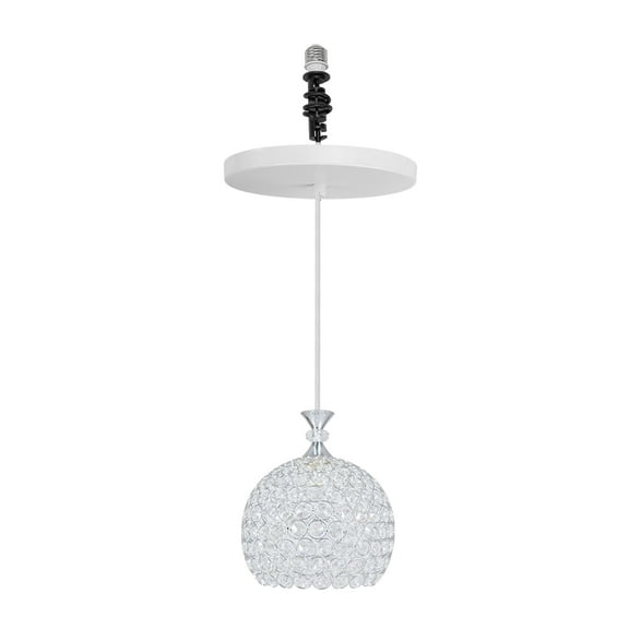 Kiven Instant Light Conversion Kit for 4/5/6inch Hole,Gold Crystal Farmhouse Lighting Recessed Can Light Conversion Kit to Pendant with E26 Screw-in Adapter for Kitchen Island Living TB0295