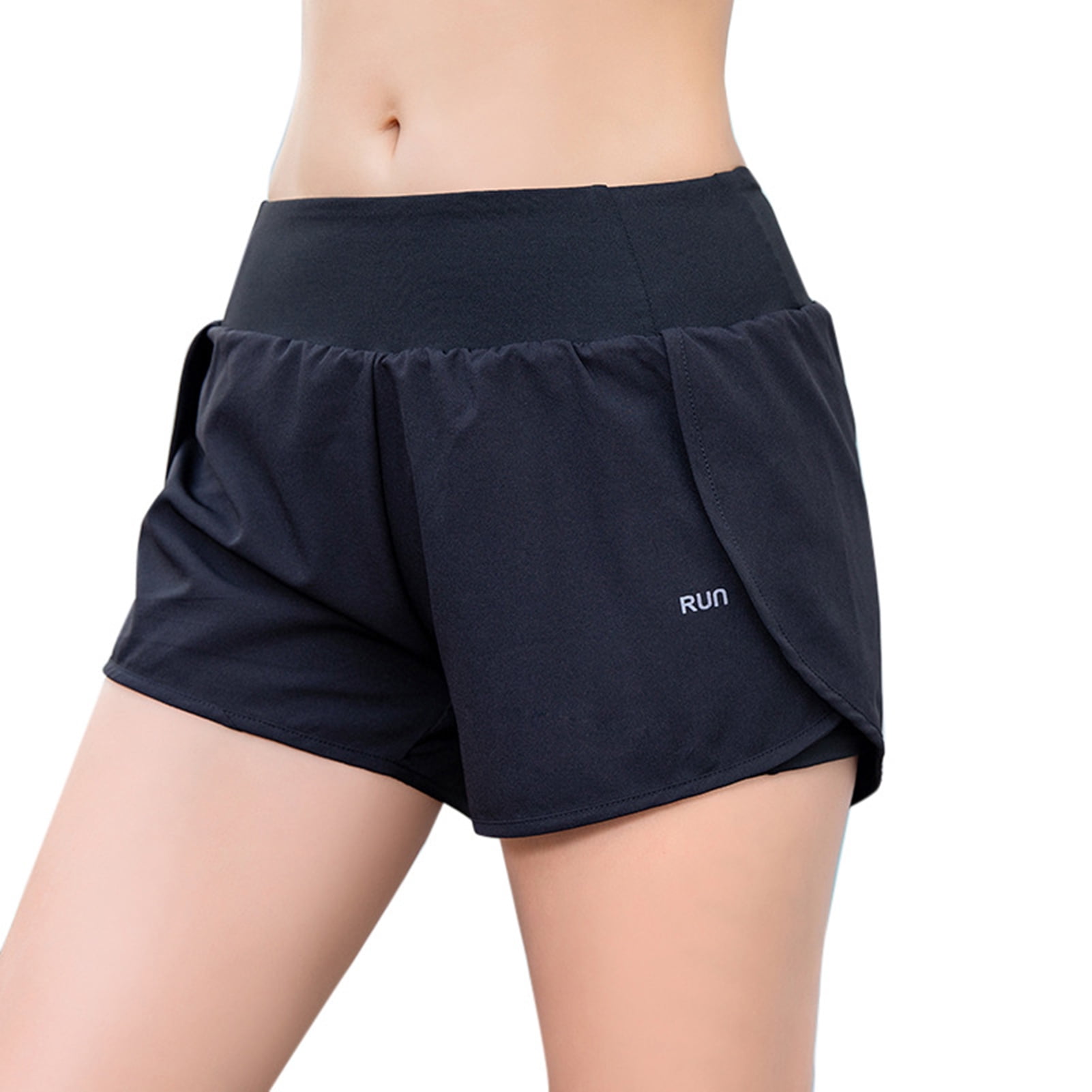 Htovila Women 2 in 1 Running Shorts Quick-Dry Sport Active Workout Gym Yoga  Shorts with Pocket - Walmart.com