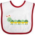 thumbnail image 3 of Inktastic Caterpillar 3 Boys or Girls Baby Bib, 3 of 4