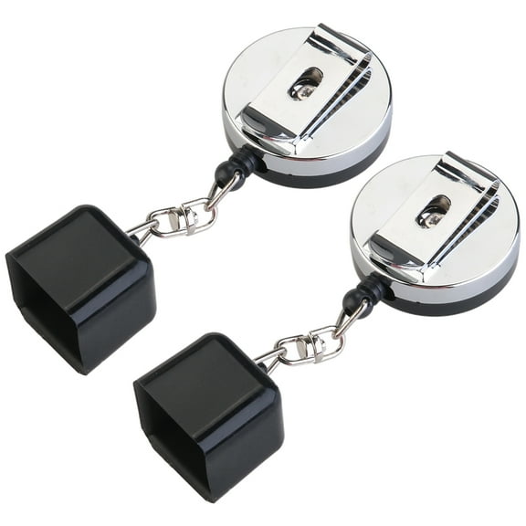 2Pcs Retractable Snooker Clips Billiards Pool Cue Chalk Holder Black Chalk Tip Holder for Snooker Billiard Accessories (Assorted Color)(Random Style)
