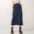 thumbnail image 2 of Sngxgn Pleated Skirt for Women Women's High Waisted Skorts Skirts for Women(Blue,L), 2 of 5