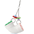 thumbnail image 1 of Hamster Tube Feeder Interactive Game for Small Foraging Enrichment Activity Play Tunnel Dispenser Cage, 1 of 7