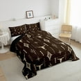thumbnail image 3 of Manfei Rustic Farmhouse Bedding Comforter Set, Hippie Exotic Aztec Twin Comforter Sets, Brown Beige Cow Skull Bedding Set, Ultra Soft Room Decor, Reversible 2-Piece, 3 of 8
