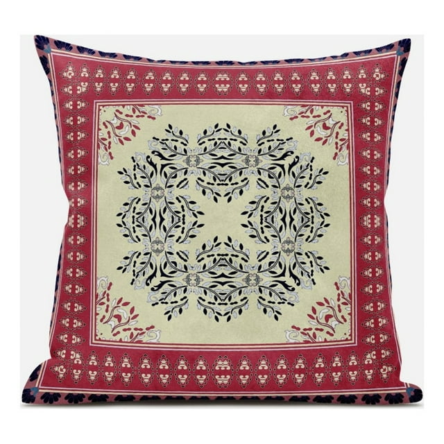 Couronne de Fenêtre Palais Coussin en Tissu Suédé Rose Gris 16x16