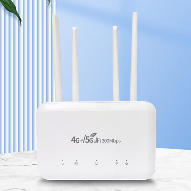 Enrutador WiFi 4G LTE Enrutador inalámbrico de Internet DNS VPN 300 Mbps Blanco Reutilizable