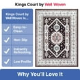 thumbnail image 5 of Well Woven Kings Court Kama Tribal Medallion Black 5' x 7' Area Rug, 5 of 8