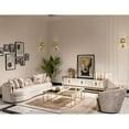 thumbnail image 2 of Michael Amini Carmela Media Cabinet - Shimmering Ivory, 2 of 10