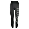 thumbnail image 4 of SwiftWear Workout Leggings for Women Cute Dog Paw Pattern Print Running Leggings Athletic Yoga Pants Tights, Black 2XL, 4 of 5