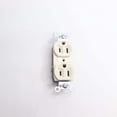 thumbnail image 2 of PASS & SEYMOUR Duplex Outlet, Heavy-Duty, Light Almond, 125-Volt, 15-Amp CRB5262LACC12, 2 of 4