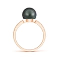 thumbnail image 2 of ANGARA Classic Tahitian Cultured Pearl Solitaire Ring in 14K Rose Gold for Women | June Birthstone, Birthday, Anniversary, Jewelry Gift for Women | Pearl Ring, 2 of 7