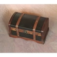 thumbnail image 5 of Quickway Imports QI003009 Wood Leather Suitcase, 5 of 8