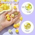 thumbnail image 2 of DanLingJewelry 50Pcs Yellow Series Acrylic Round Beads 20mm Chunky Bubblegum Beads Large Ball Beads for Bracelets Pens Jewelry Making, 2 of 8