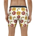thumbnail image 4 of Picia Sunflowers And Skull Pattern Men's Athletic Long Leg Briefs , Performance Stretch Underwear，Moisture-Wicking, 4 of 7