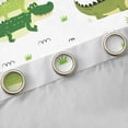 thumbnail image 4 of Homewish Cartoon Crocodile Black Out Curtains,Wild Animal Curtains Pack of 2 (42x63 Each),Green White Bedroom Curtains For Boys Kids,Luxury Bedroom Decor, 4 of 6