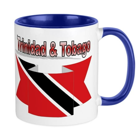 

CafePress - Trinidad Flag Ribbon Mug - Ceramic Coffee Tea Novelty Mug Cup 11 oz