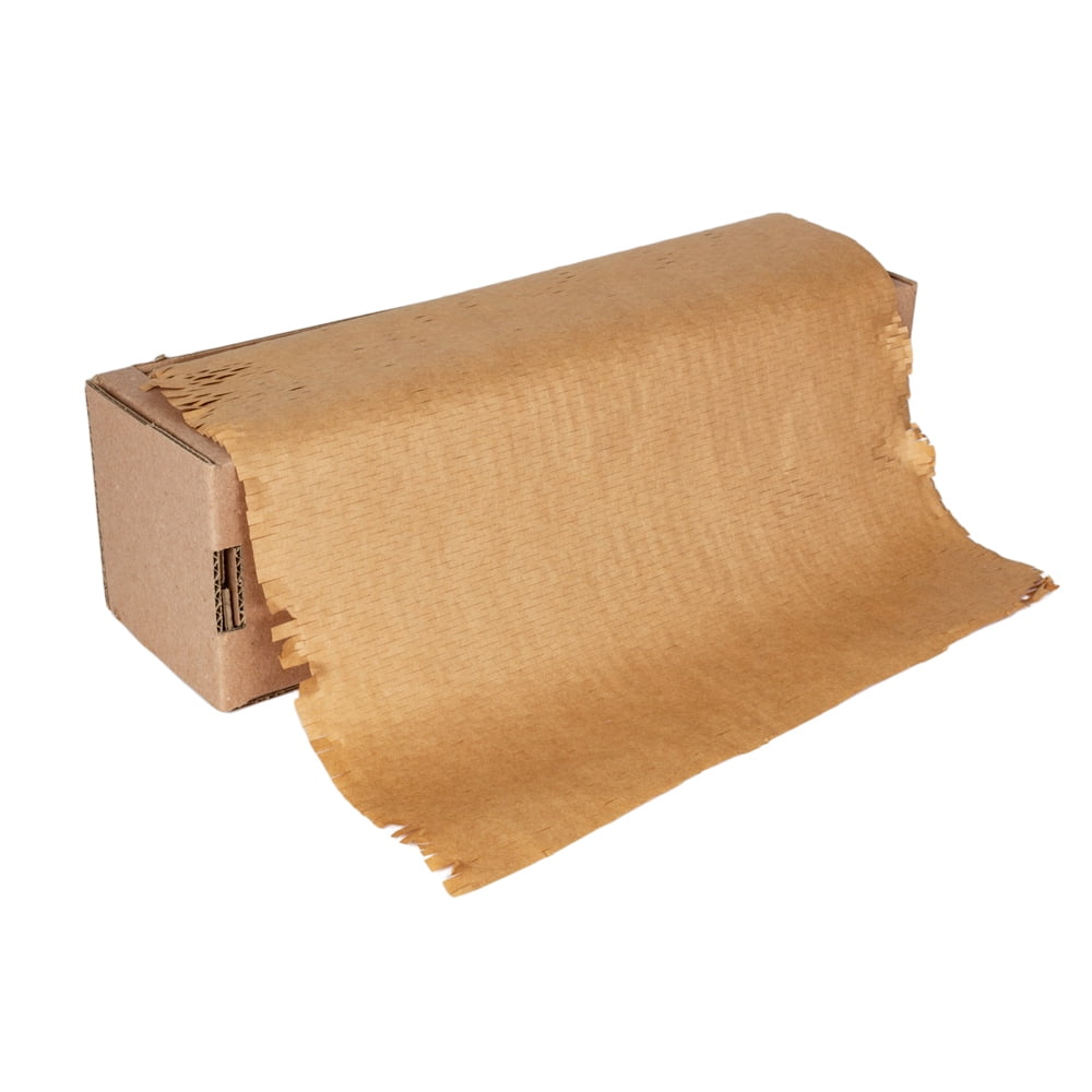 Packwise Flexible Honeycomb Cushioning Wrap,15 in.x165 ft., Dispenser Box Included, Kraft,1 Roll