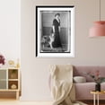thumbnail image 3 of Historic Framed Print, Florence Wickham, with dog, 17-7/8" x 21-7/8", 3 of 9