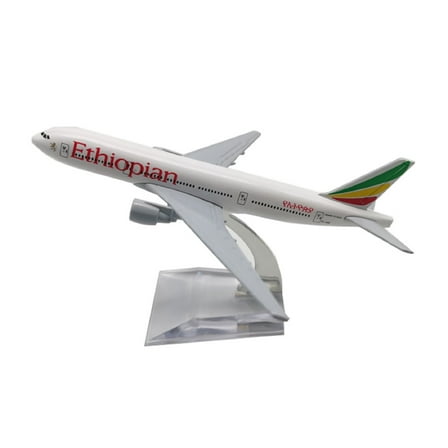 Kids Play Gift Model Toy Alloy Aircraft Model Ethiopian Cargo B777F Collectible for Aviation Enthusiasts