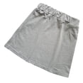 thumbnail image 3 of Falda de capas de algodón Falda superior Barrido inferior Cintura ajustable Falda de cola, Gris kenally AP000989-03, 3 of 7