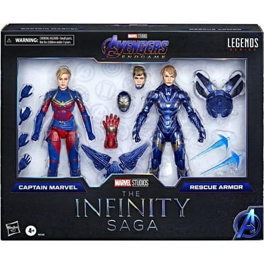 Marvel Legends The Infinity Saga 6 Inch Action Figure Studios Series 2-Pack - Captain Marvel & Rescue Armor