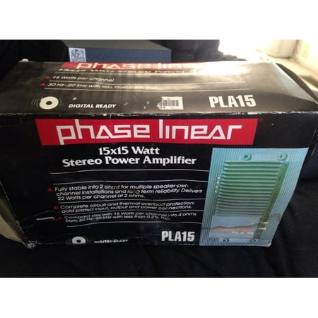 phase Linear PLA15 stereo power amplifier -SHIPS N 24 HOURS-BRAND (Best Hf Linear Amplifier)