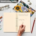 thumbnail image 4 of FORMRS 1-Subject Spiral Notebook 8" x 5" College Ruled 60 Refillable Sheet A5 Hard Cover, 2 Pack, Purple Flowers, 4 of 7
