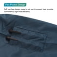 thumbnail image 4 of Bata de laboratorio ESD Ropa antiestática Chaqueta de ciencia con cuello de solapa y puños Uniforme de trabajo (Azul Marino, 3XL), 4 of 6