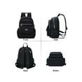 thumbnail image 3 of Deago Mini Nylon Backpacks for Women Men Casual Lightweight Small Waterproof Backpack Purses Travel Daypack (Black), 3 of 10