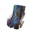 thumbnail image 4 of Ocean Soft Flannel Fleece Throw Blanket, Underwater World Exotic Bubble Fish and Plants Nautical Theme Illustration, Cozy Plush for Indoor and Outdoor Use, 60" x 80", Blue Brown Purple, by Ambesonne, 4 of 6
