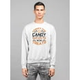 thumbnail image 2 of Forget Candy, Hand Over Treats Sweatshirt Men -Image by Shutterstock, Male 3X-Large, 2 of 4