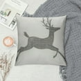 thumbnail image 2 of COMIO Deer Lumbar Pillow Covers Throw Pillow Covers for Couch Sofa Bedroom (White), 2 of 5