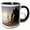 Black/White, variant on 3drose, Huge Fantasy Industrial Robot on Mars in the Morning Digital Art Gift, 11oz Two-tone Black Mug
