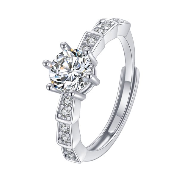 Anillo de zirconia cúbica genial y misterioso a la moda para mujeres y niñas, regalo maravilloso Wmkox8yii shlkj1147